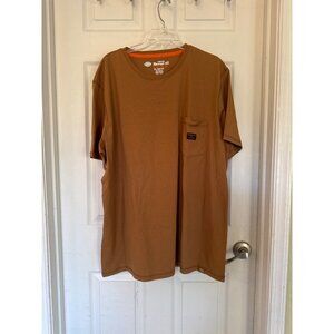Dickies X Trager Grill Temp IQ Brown Short Sleeve Pocket T- Shirt Men's 2XL
